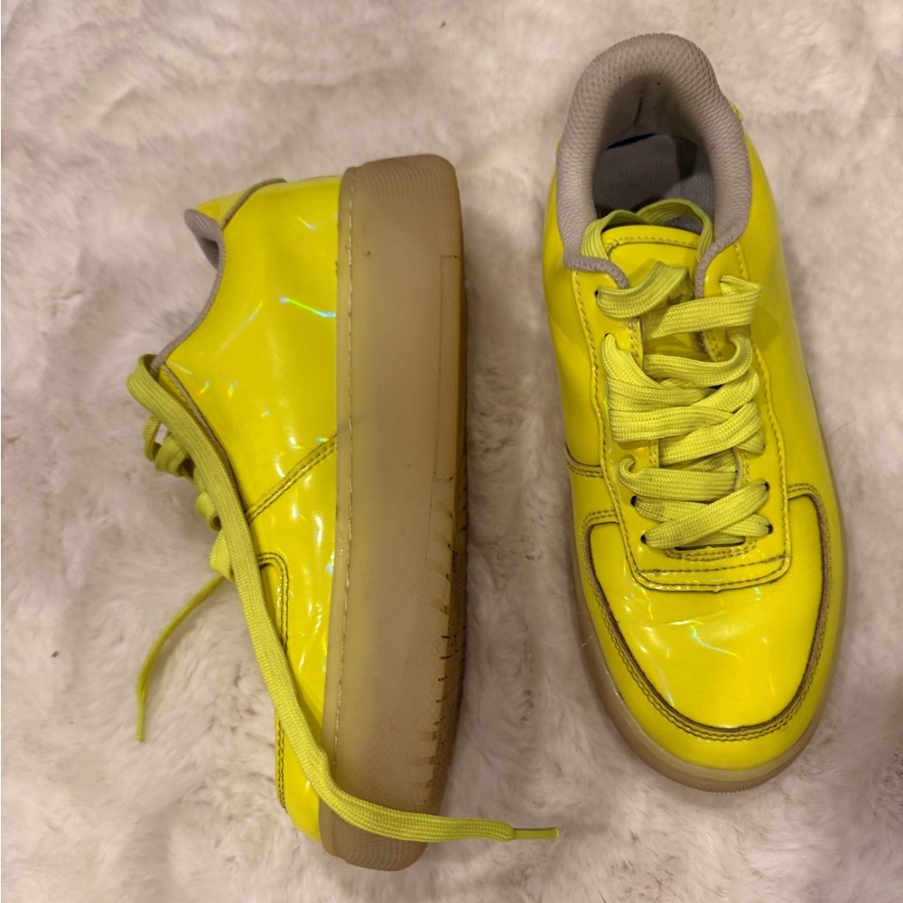 Jeffrey Campbell Yellow Sneakers Athletic Style